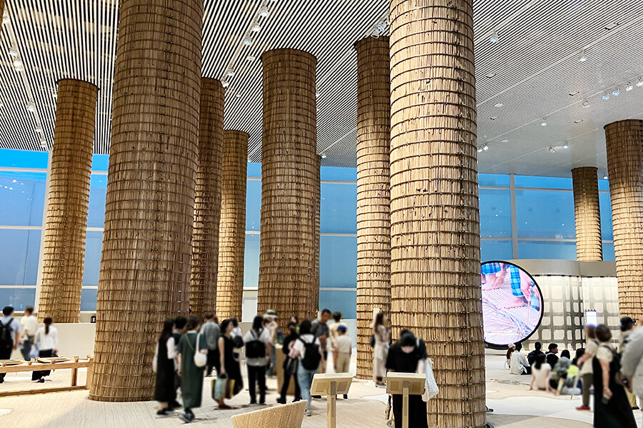 猛暑の万博の”オアシス”、最先端技術と伝統のUAEパビリオン