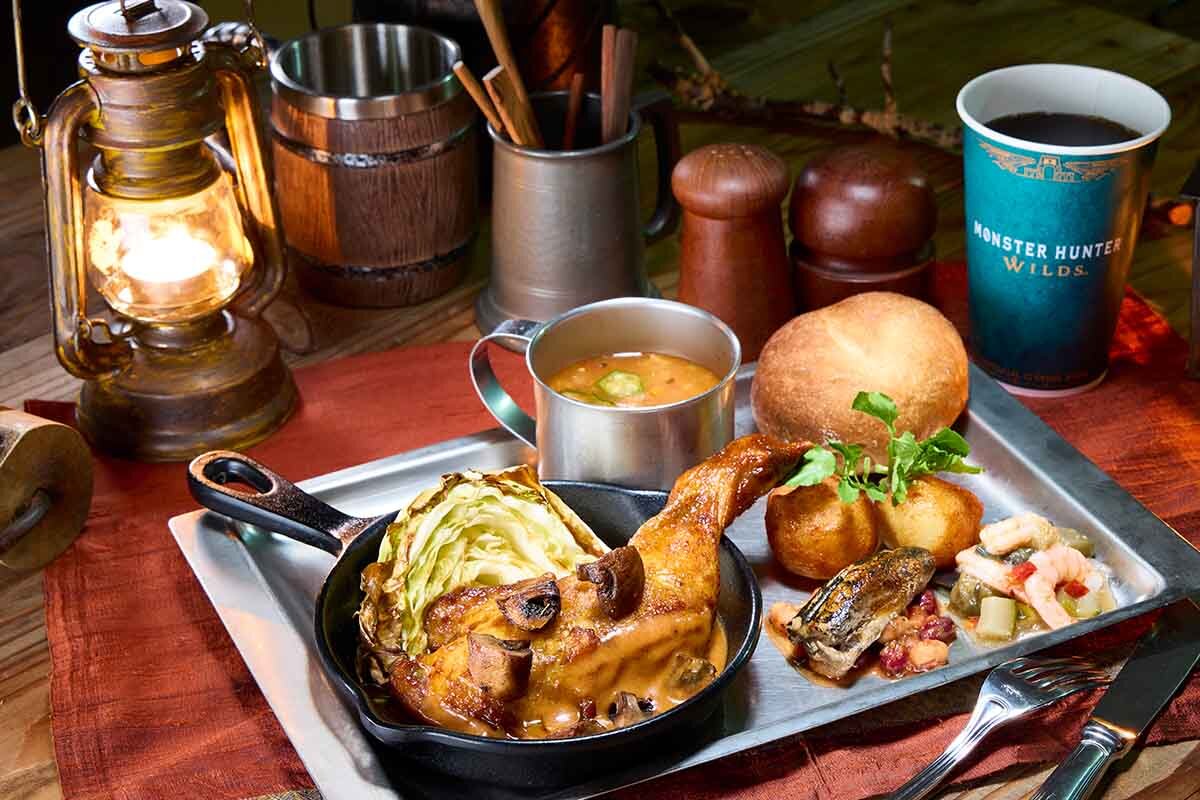 USJで「モンスターハンターワイルズ」の世界観が再現、焚き火料理などのレストラン