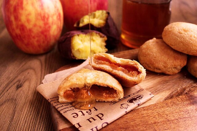 お芋とリンゴにはちみつの組み合わせ、大阪の4店舗で限定スイーツ