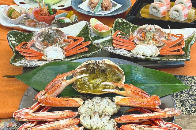 「いい夫婦の日」に松葉ガニのオスとメスのぜいたくコース、「かに道楽」大阪・兵庫の5店舗で限定販売