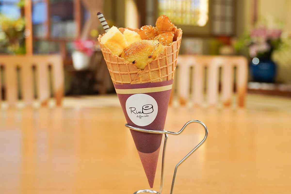 大阪狭山のとろけるシフォンケーキが“芋女”の伊原六花とコラボ、食べ歩きメニューが「カンテレ祭り！」に登場 