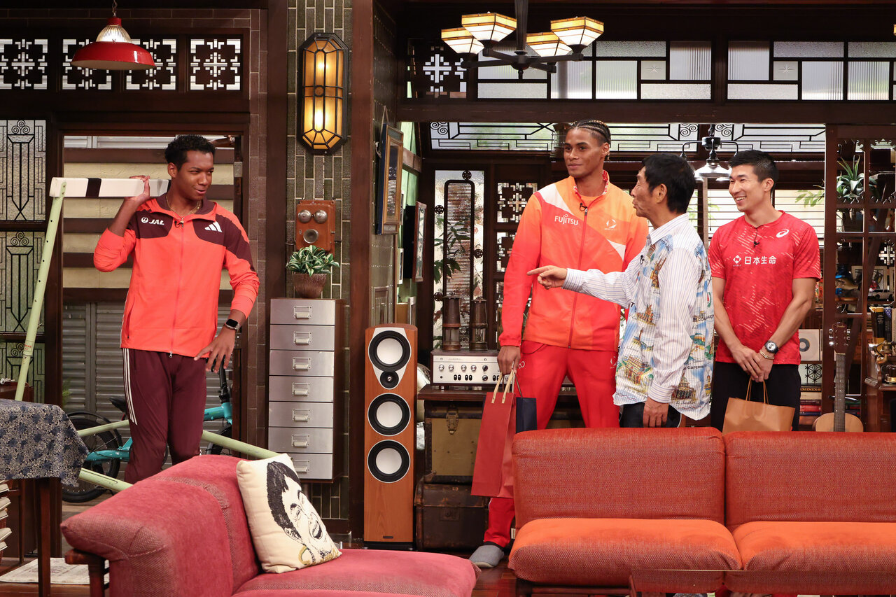 さんまにハードルをプレゼント⁉ 桐生祥秀、村竹ラシッド、中島佑気ジョセフが世界陸上を振り返る【さんまのまんま 明石家おしゃべり万博！開幕ＳＰ】