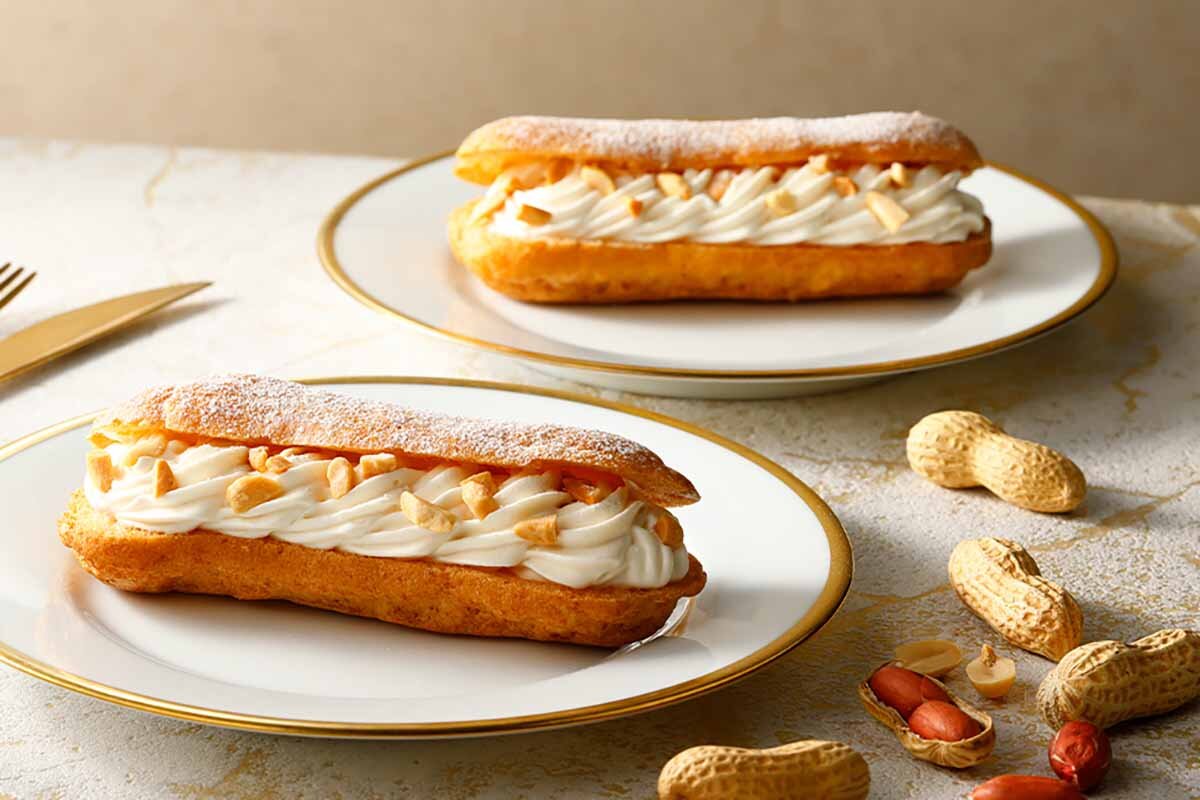 ピーナッツの風味豊かな冬期限定エクレア、大阪の阪急百貨店でのみ限定販売