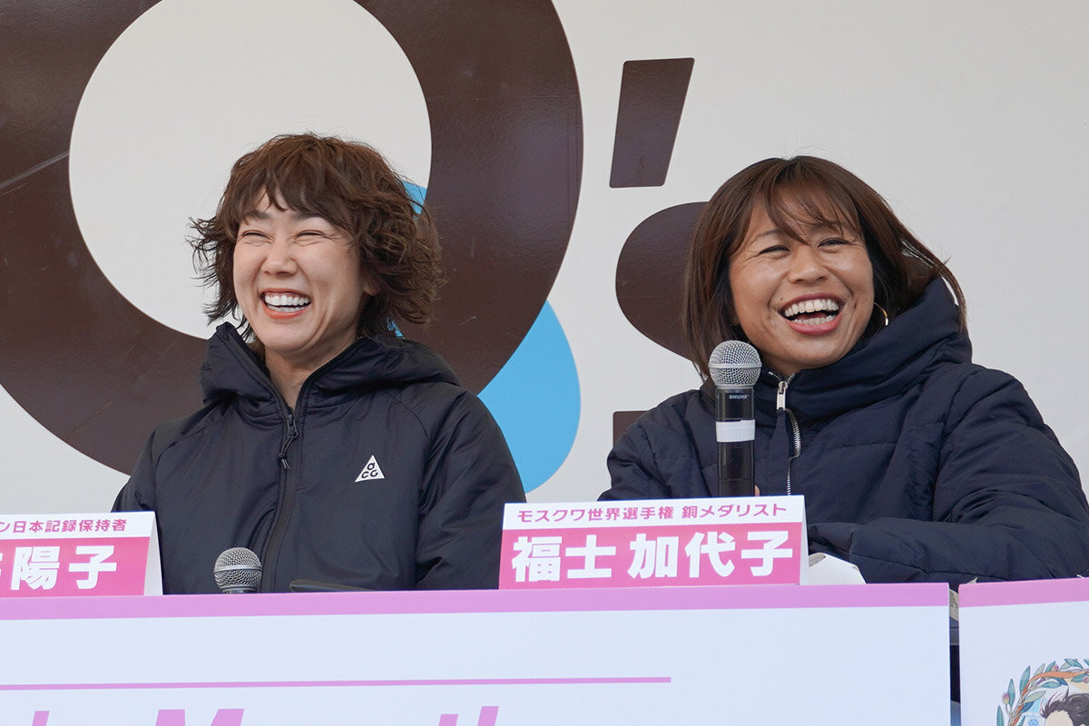 渋井陽子さん＆福士加代子さんが大阪でトーク、初めての『大阪国際女子マラソン』について語る