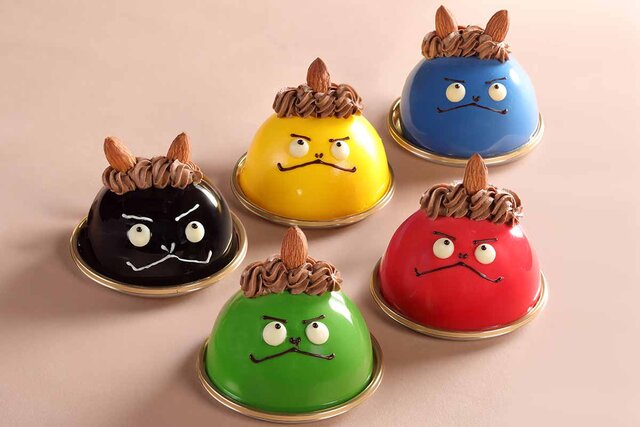 5色の鬼ケーキはベリー赤鬼とマンゴー黄鬼で残り3色は？ 大阪のホテルで3日限定販売