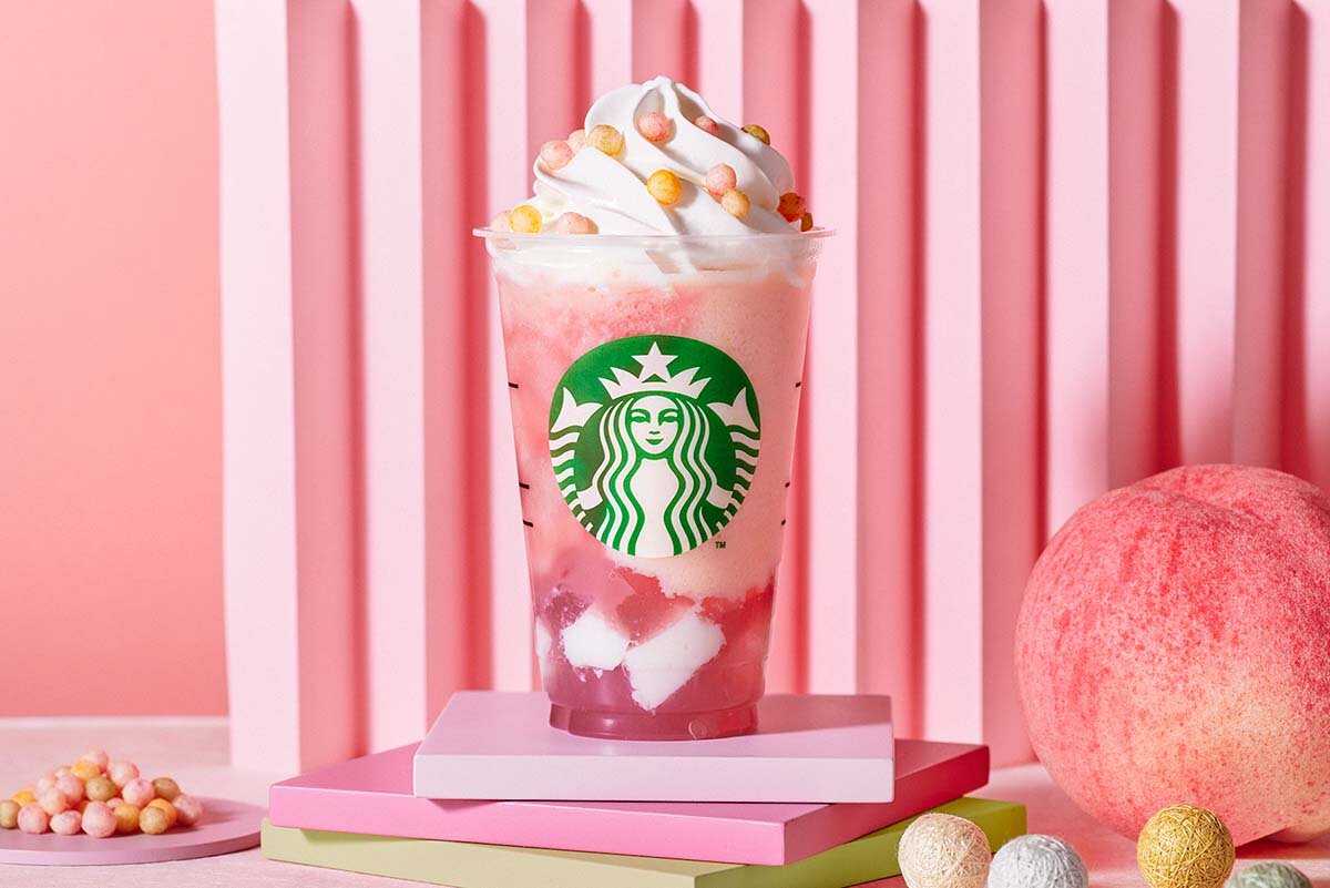 スターバックスから初の「ひなまつりフラペチーノ」、お手軽