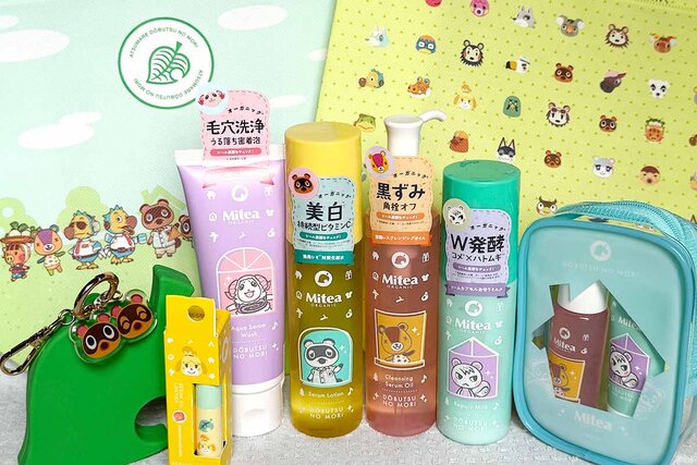 「あつまれ どうぶつの森」とファミマがコラボ、かわいいイラスト付き植物由来スキンケアの使い心地を試してみた！