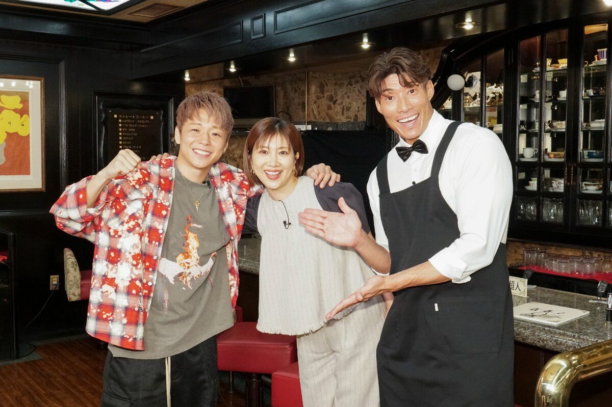 『純喫茶超人』に仲良しアスリート潮田玲子と武尊が来店。武尊の妻・川口葵が、飛び入り“神出演” で夫婦共演実現