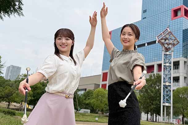 バトン世界2位の新人・柏原怜奈アナ、先輩・橋本和花子アナ「まさかカンテレ・アナウンス部に経験者が2人とは」