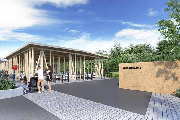 南大阪・和泉の公園にガーデンテラスが今秋誕生、カフェ・BBQなどが陸上自衛隊駐屯地近くの桜の名所・黒鳥山公園に