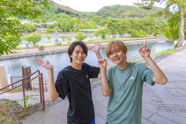 『関西ジュニア ノーフィルター ～殻、破ル。～』後半戦に突入―――― 嶋﨑斗亜＆岡佑吏（AmBitious）が新たな特技を求めて京都へ！マジ大道芸人・HAMARに弟子入りし、２日間でジャグリングの習得を目指す。