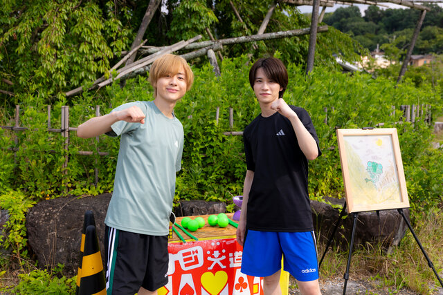 嶋﨑斗亜＆岡佑吏（AmBitious）が京都でジャグリングのパフォーマンスに挑む！ 『関西ジュニア ノーフィルター ～殻、破ル。～』ジャグリング編が完結へ―――。 次回登場する、岡﨑彪太郎、山中一輝（AmBitious）、大内リオン（AmBitious）にエールも！