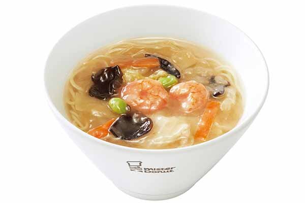 【ミスタードーナツ】期間限定で3種の麺が登場するミスドゴハン、スープや具材で香港風・広東風・四川風を再現した飲茶