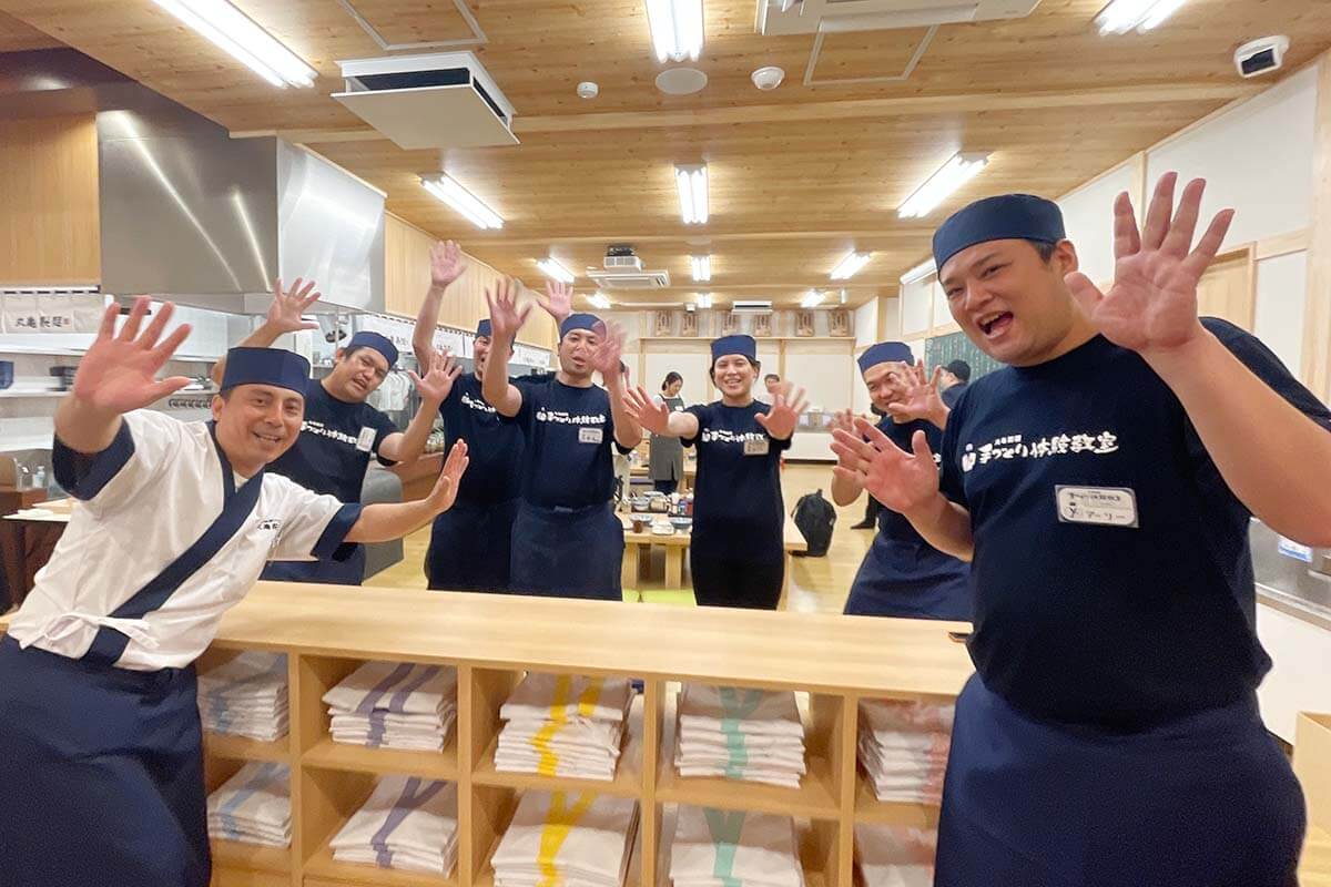 お店を出るときまでファンサービスは怠りません