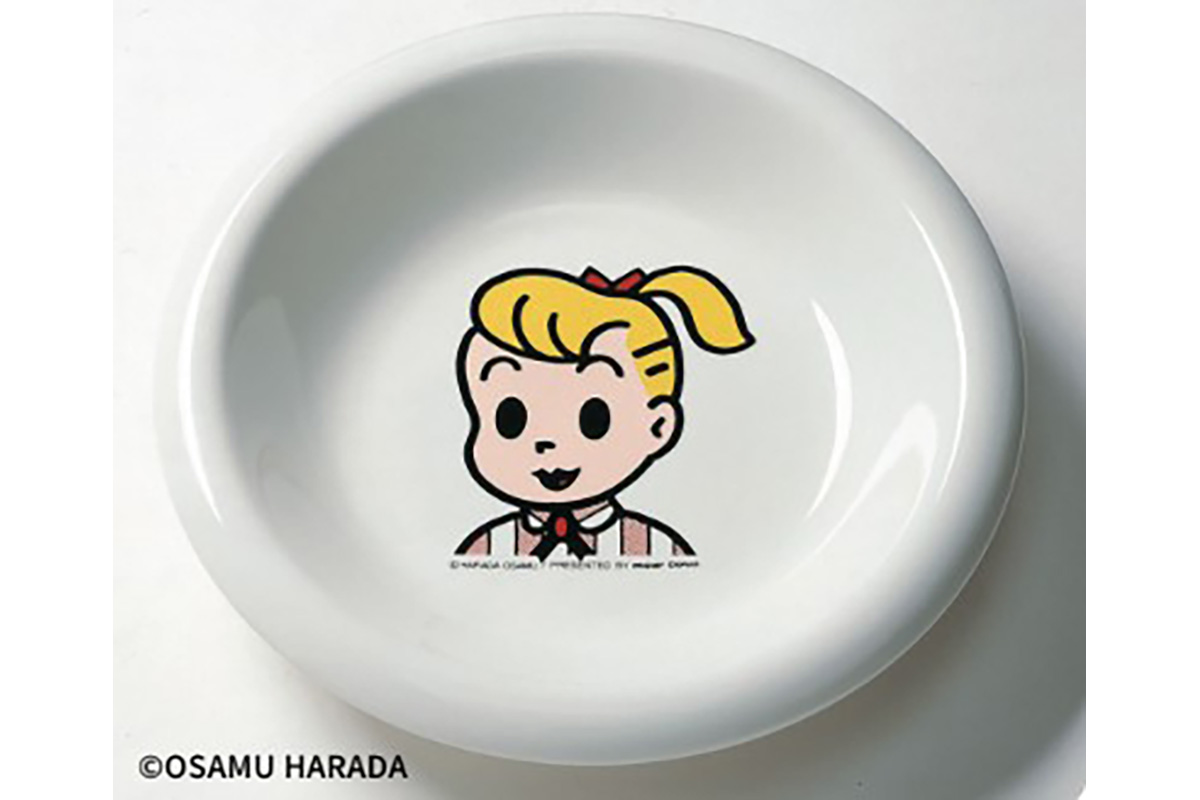 一斉を風靡した、原田治（ハラダ オサム）によるミスタードーナツの景品（提供写真）