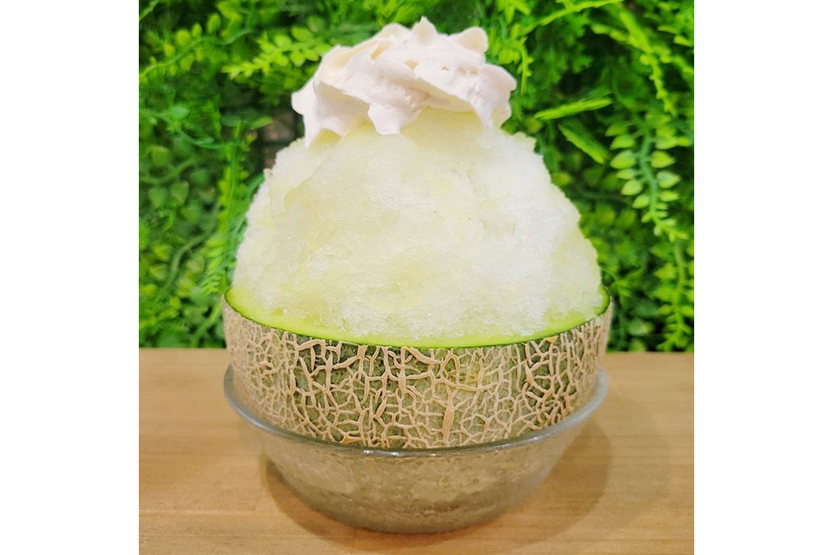 茨城「未来氷カフェ」の「まるごとメロン」（2,551円・各日販売予定数15）