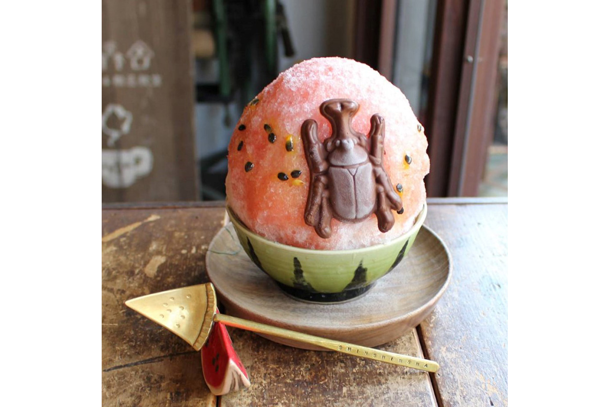 大阪「森森舎」の「まるごとスイカのかき氷」（1,540円・阪神梅田本店初出店）
