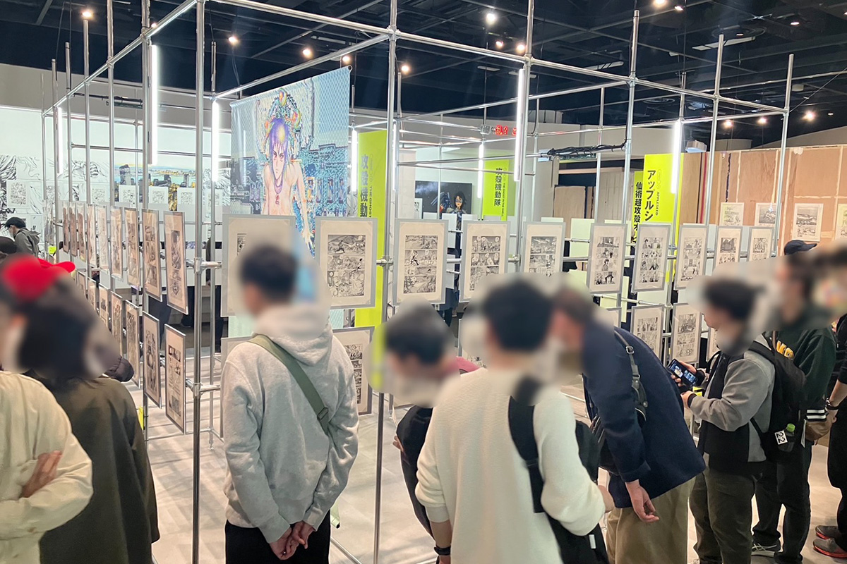 東京・世田谷文学館『士郎正宗の世界展～「攻殻機動隊」と創造の軌跡～』の様子（提供写真）