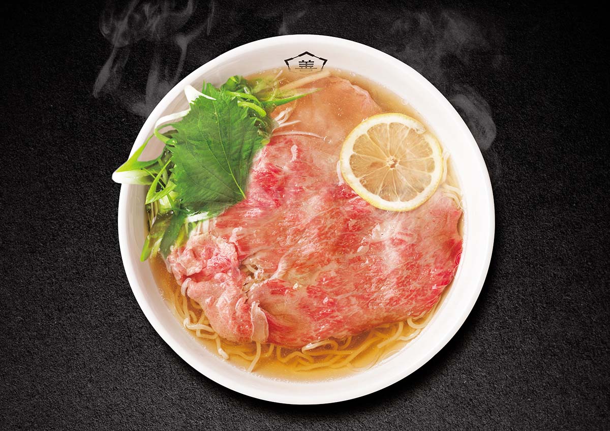 京都祇園和牛ラーメン善吉商店の京都和牛ラーメン白（1,680円）