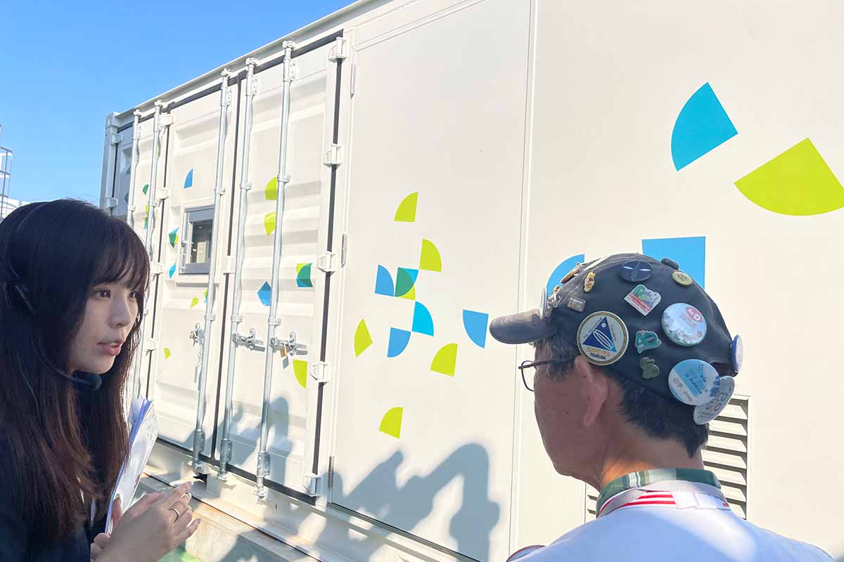 「地球の恵みステーション」には、回収した二酸化炭素でドライアイスを作るユニットも設置