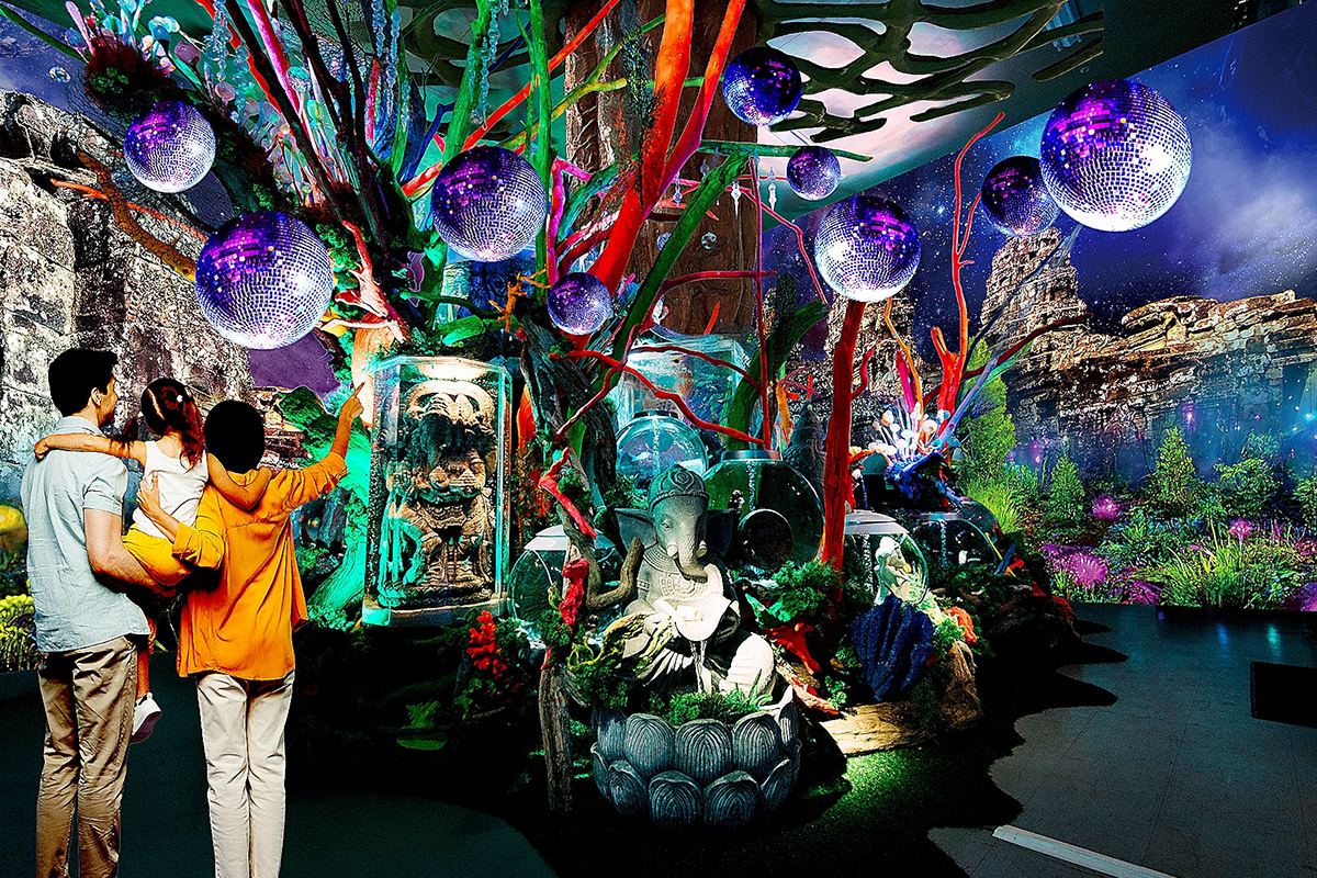 「ひらかたパーク」（大阪府枚方市）の没入型アクアリウム「プラネットアクア・ポート ～UNDER WATER SPACE～」（イメージ）