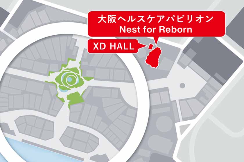 大阪ヘルスケアパビリオンの位置