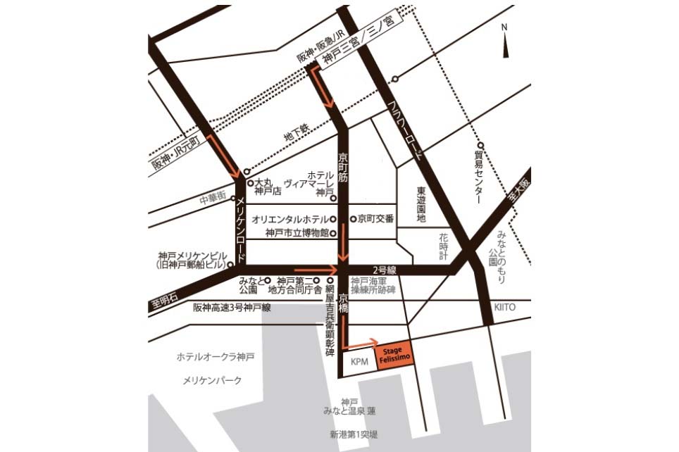 会場となる「FELISSIMO GALLERY」へのルート