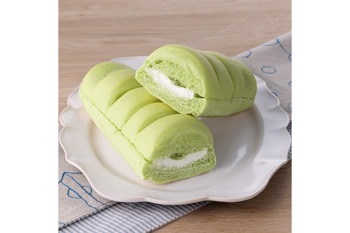 生地に滋賀県産小麦を使用した「ながくなったモリヤマメロンのちぎりパン」（218円・税別）