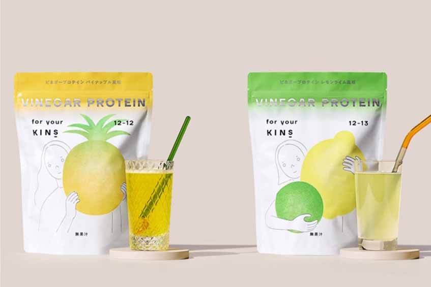 「KINS」による、水で割っておいしい新感覚の雄プロテイン“VINEGAR PROTEIN”（280g各2,980円）