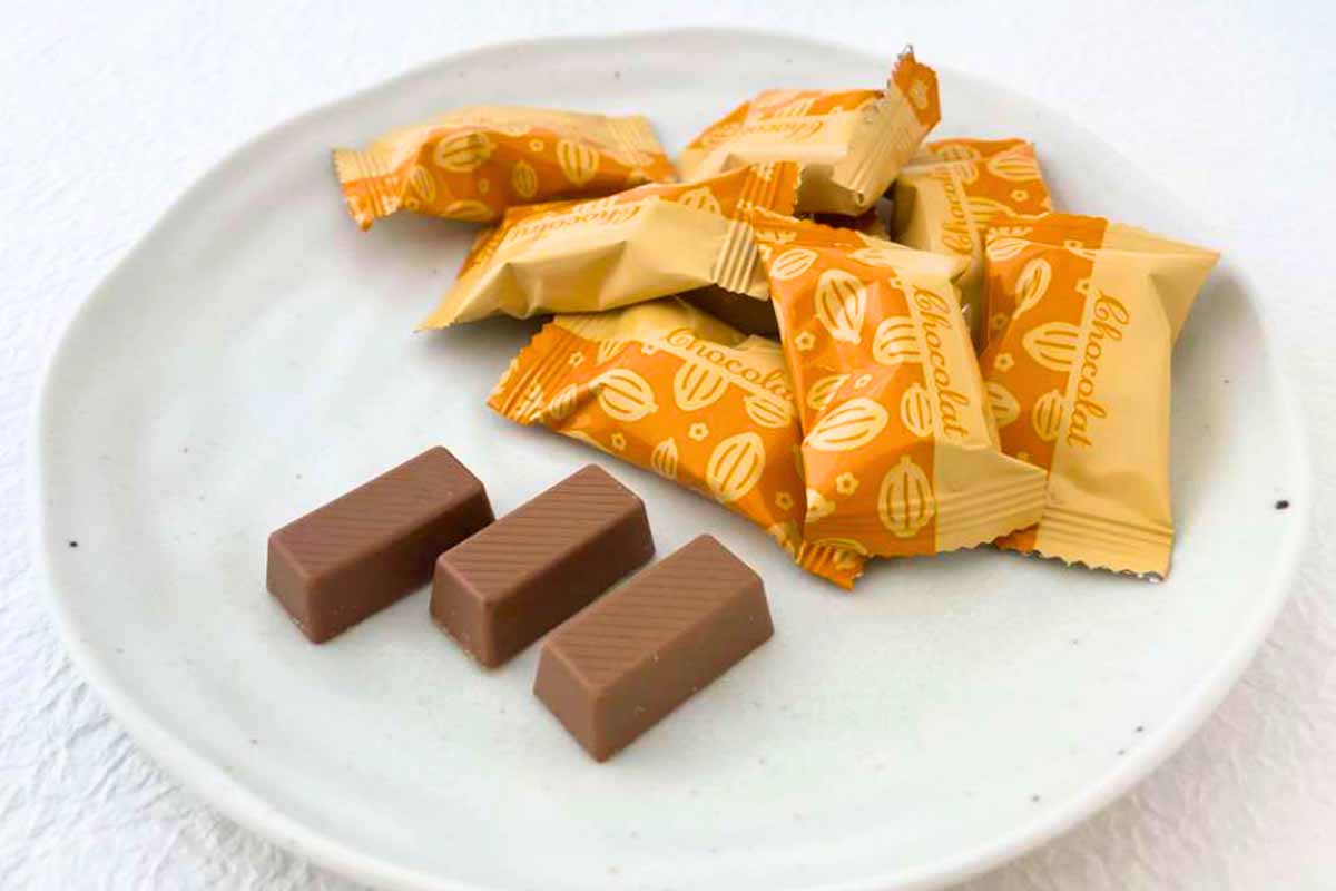 七味家本舗のオリジナルチョコ「柚子粉入りチョコレート」