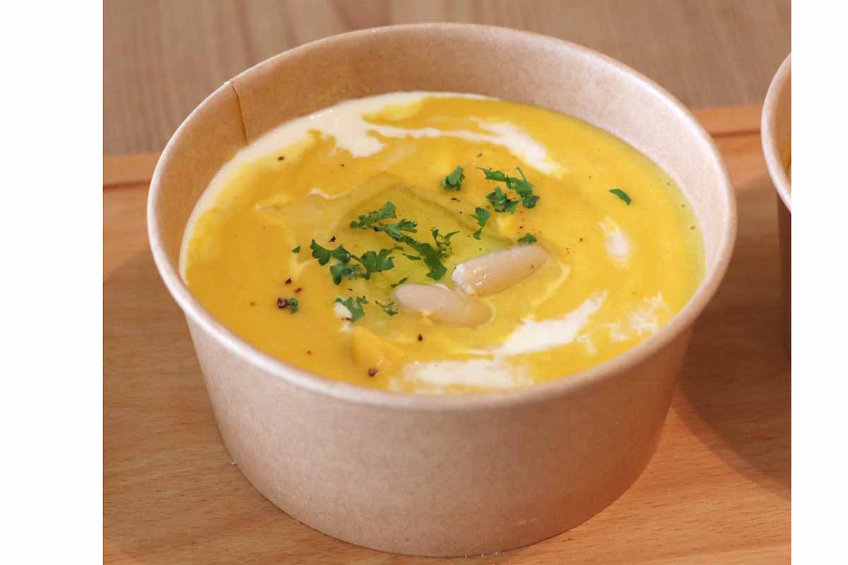 南瓜と白いんげんのポタージュ