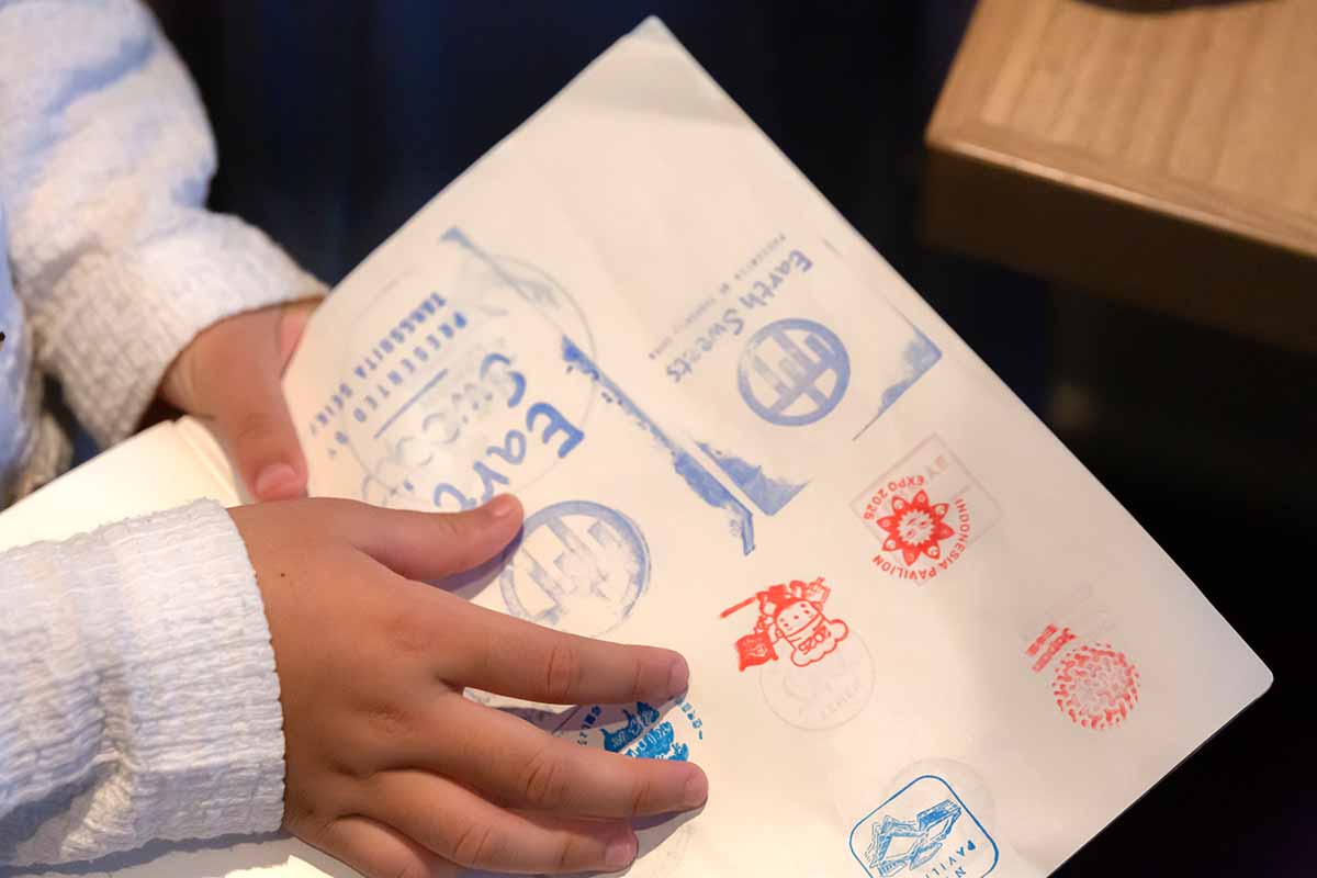 スタンプラリーの様子