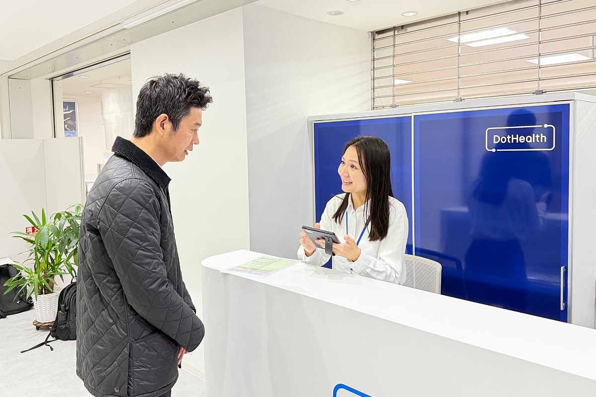 常駐スタッフがヒアリング後、自分の計測データの見方などをアドバイスしてくれます