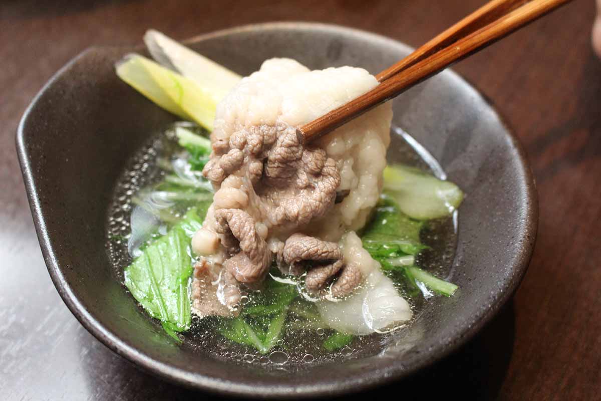 ハリハリ鍋の熊肉は、岐阜県産ツキノワグマの部位3種