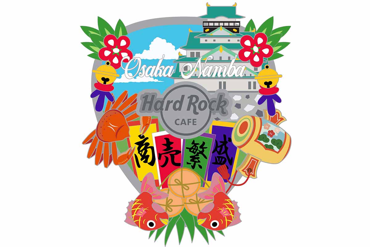 「3D Collage Pick Pin」（2,200円）は、「ハードロックカフェ 大阪なんば ロックショップ」限定デザイン