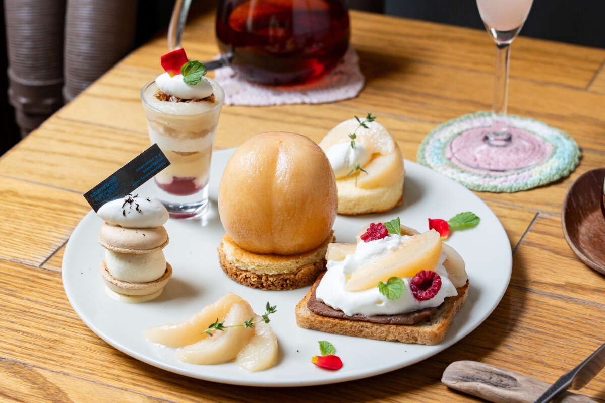 スモーブローキッチン中之島（大阪市北区） 「Peach Afternoon set」（3,800円）