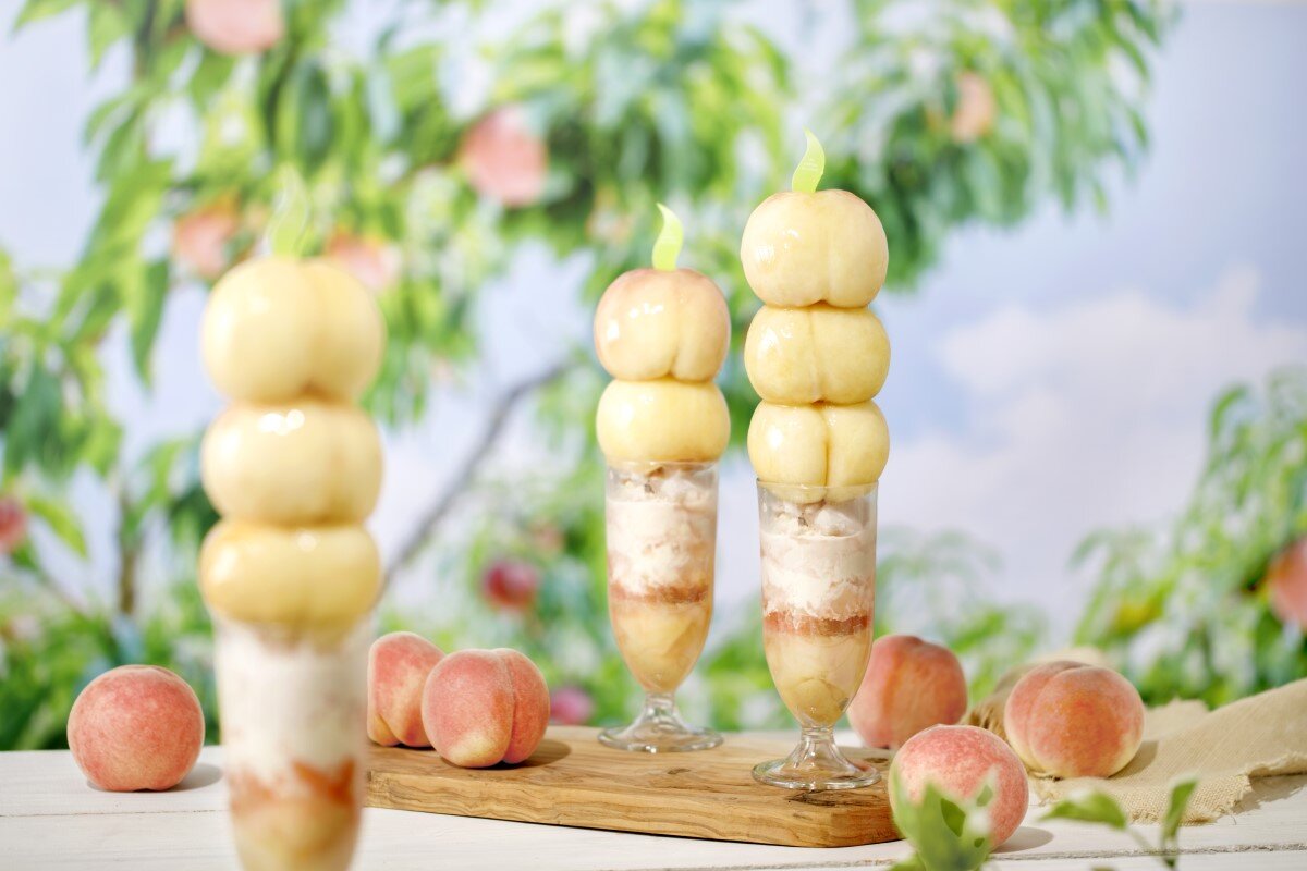 スモーブローキッチン中之島（大阪市北区） 「Peach Afternoon set」（3,800円）