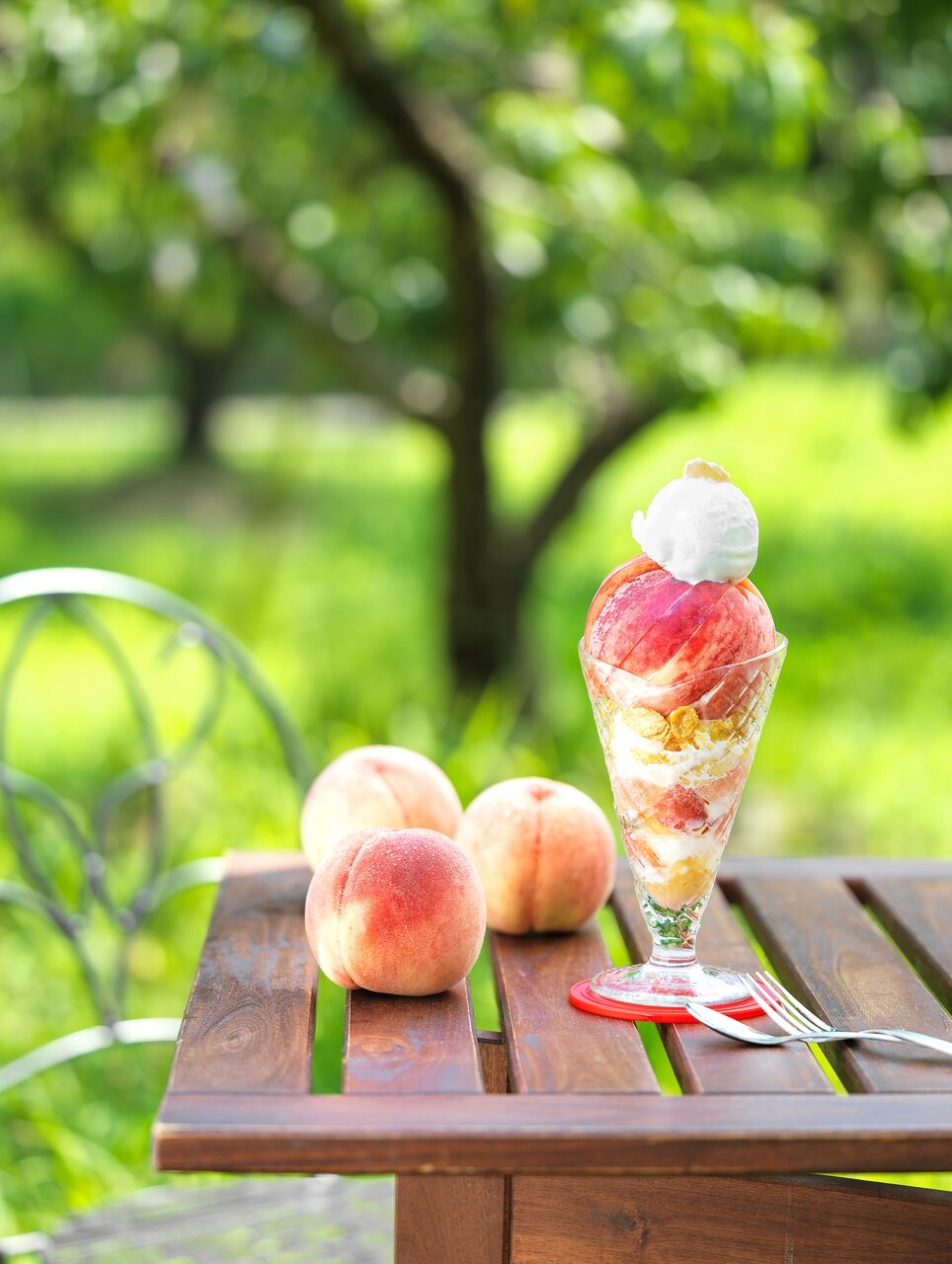 スモーブローキッチン中之島（大阪市北区） 「Peach Afternoon set」（3,800円）