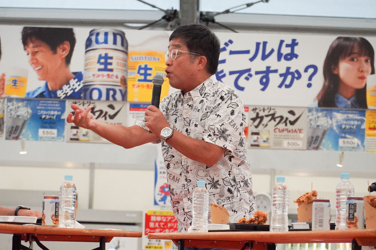 「大阪グルメEXPO2025」『〜みんな笑顔で「ごちそうさま」〜大試食会』（9/4 撮影） トミーズ・健さん