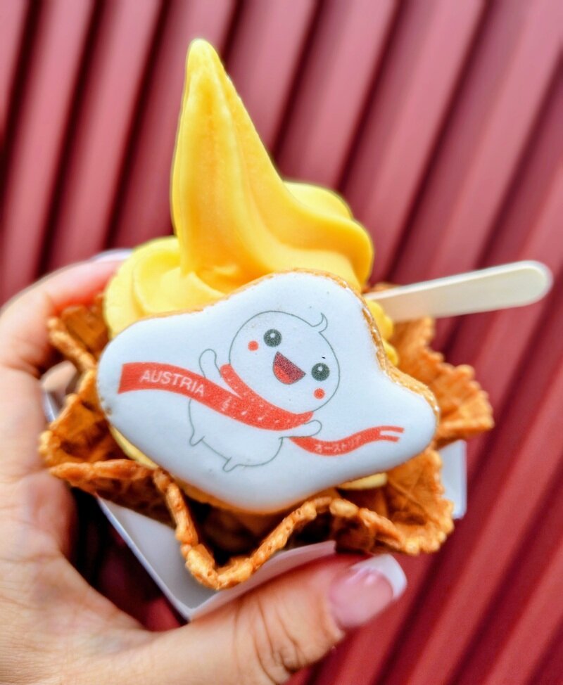 有田みかんの甘さが身に染みる逸品（９月27日撮影、大阪・関西万博）