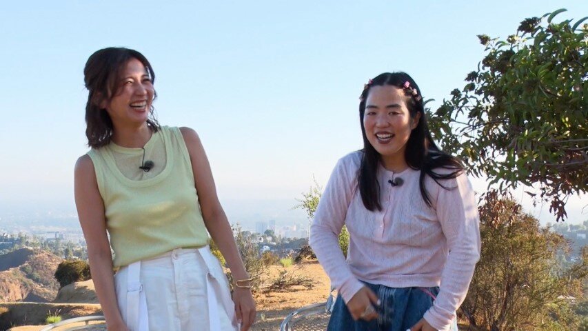 左から）宇賀なつみ、ゆりやんレトリィバァ『土曜はナニする！？』「ぷらっとりっぷ in LA」10月4日（土）あさ8時30分～