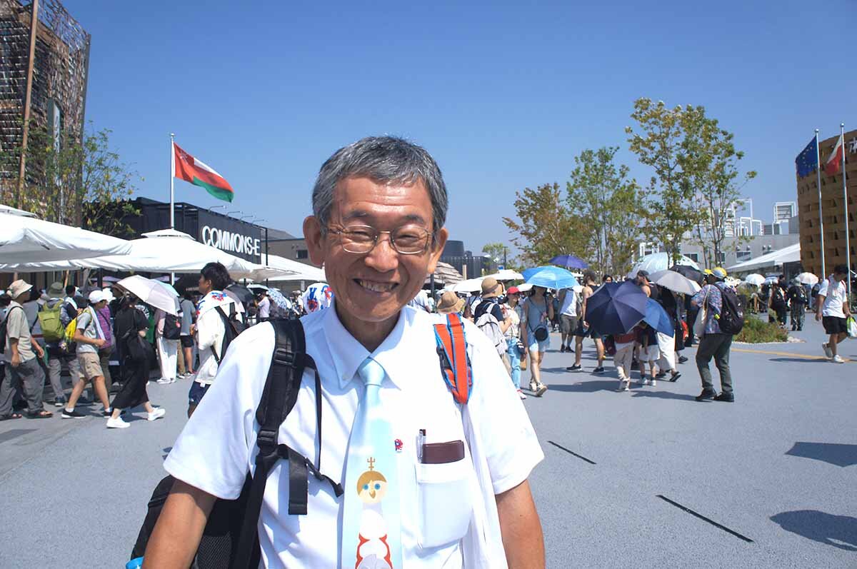 1970年の大阪万博に魅了され、日本で開催された万博はすべて、また海外も11の万博を訪問したほどの万博マニア・藤井秀雄さん