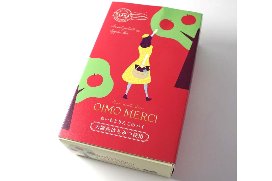 OIMO MERCI（オイモメルシー）おいもとりんごのパイのパッケージ