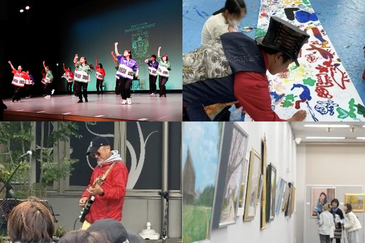 大阪・泉大津市内の各所で実施される『まちなかアートフェス』（過去の様子）