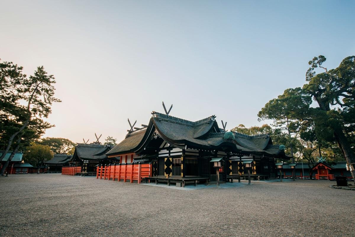 「住吉大社」の本殿（大阪市住吉区）