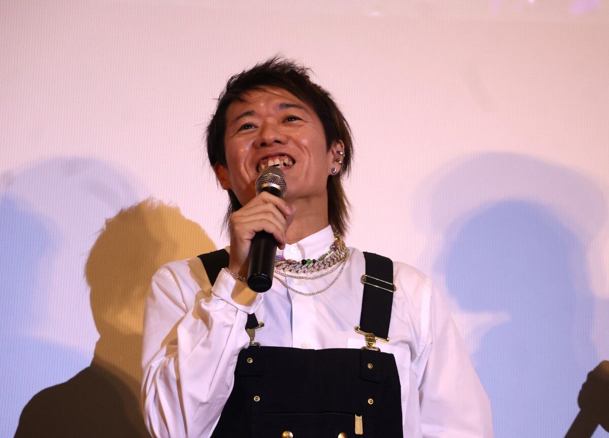 UVERworldの克哉さん（12月18日、大阪市北区）