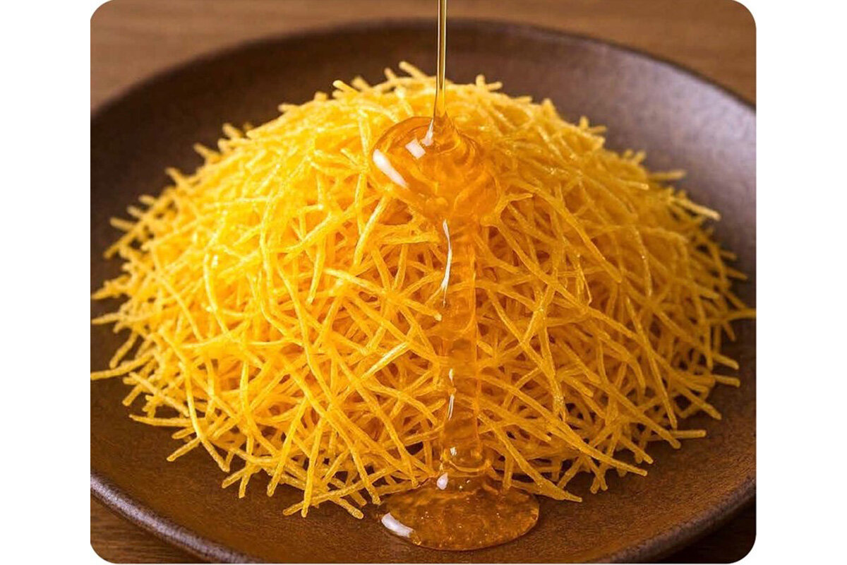 宮崎「sweet＆healthy SAZANKA」の「熟成さつまいもの細ぎりけんぴ バター掛け」（100g1,080円・税込）