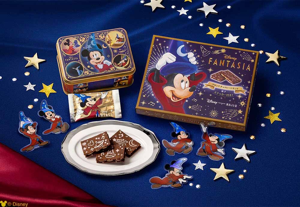 「ファンタジア/ブロンドチョコレートサンド」8枚入りボックス（1,188円）と12枚入りスペシャル缶（2,160円）