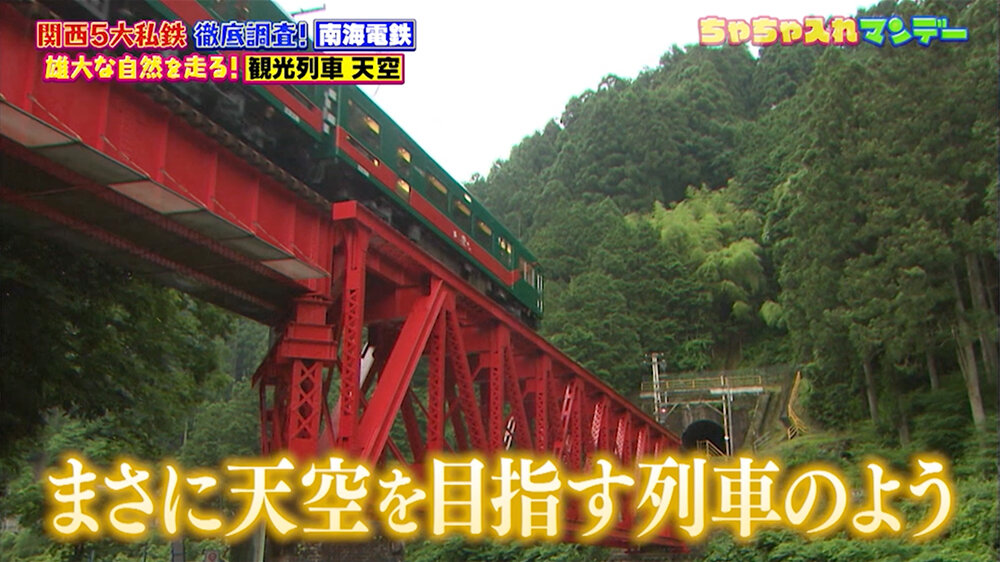『ちゃちゃ入れマンデー』（1月6日OA）南海電鉄「こうや花鉄道 天空」