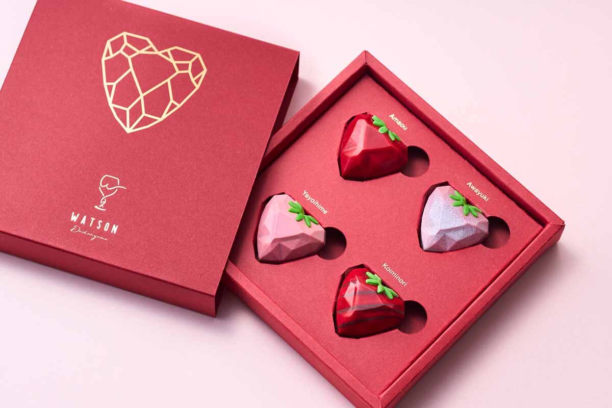 ショコラティエ・岡田政志氏の「ワトソン代官山」による「いちご4種食べ比べセット」（3,240円・販売予定数1,000）